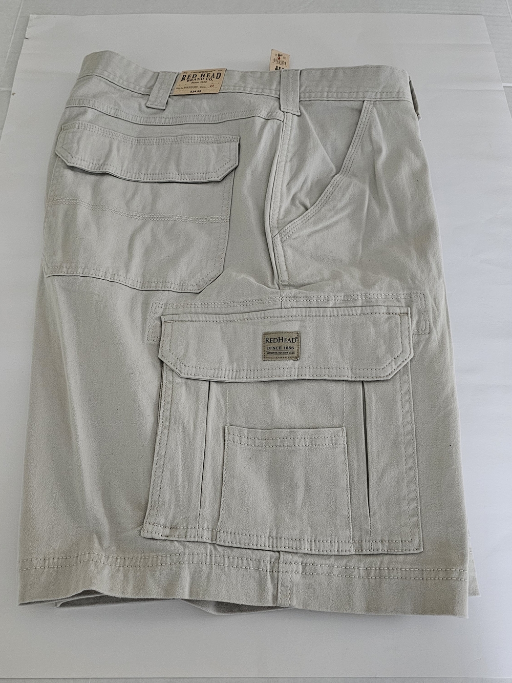 NWT RedHead Men's Beige Utility Cargo Shorts 42 Waist